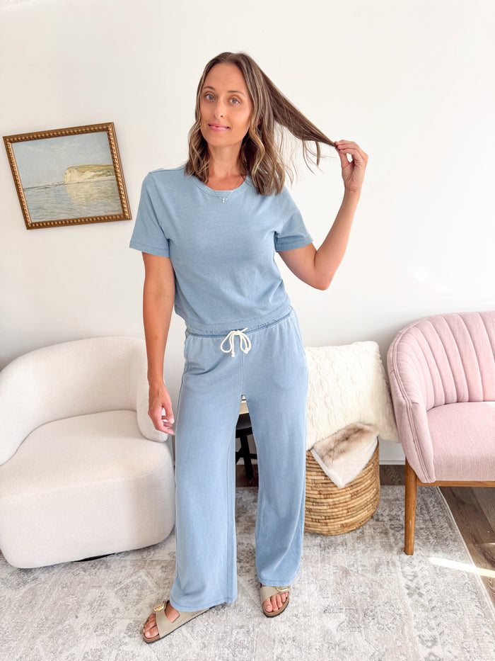 [Z SUPPLY] Stellan Jersey Denim Tee – women's short sleeve tee