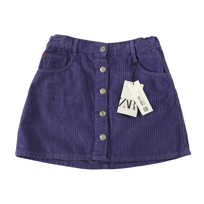 Zara 11-12 years purple corduroy skirt cotton