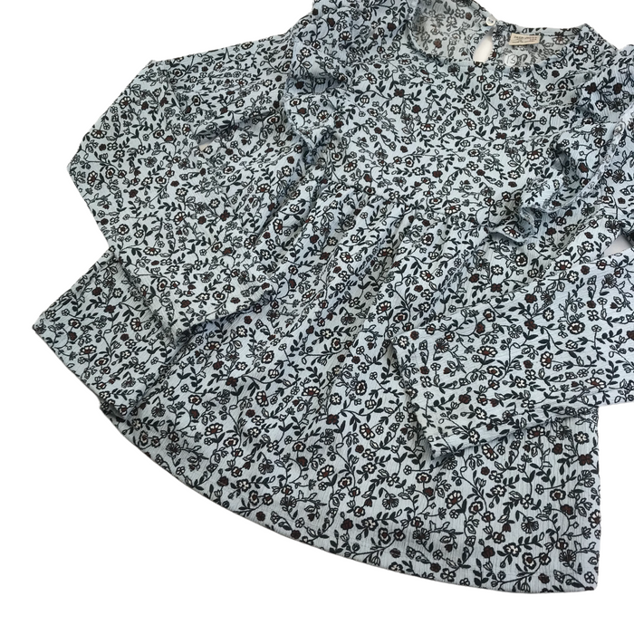 Zara 13-14 years blue floral blouse top