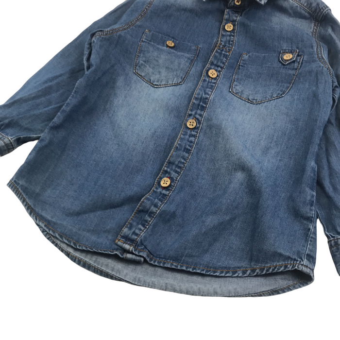 Zara 5 years light blue denim shirt