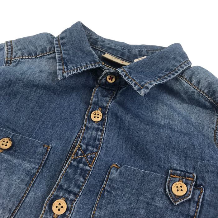 Zara 5 years light blue denim shirt
