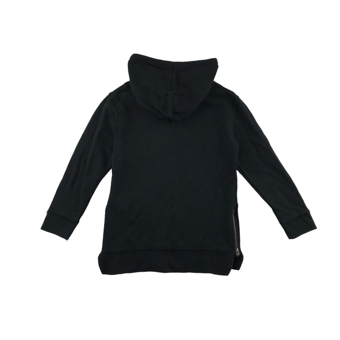 Zara 6 years black USA flag with embroidered patches cotton hoodie