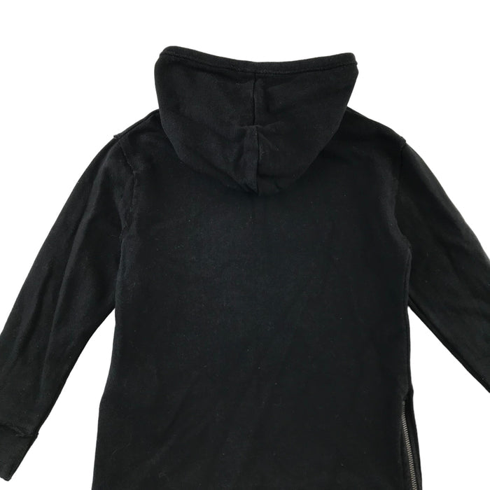 Zara 6 years black USA flag with embroidered patches cotton hoodie