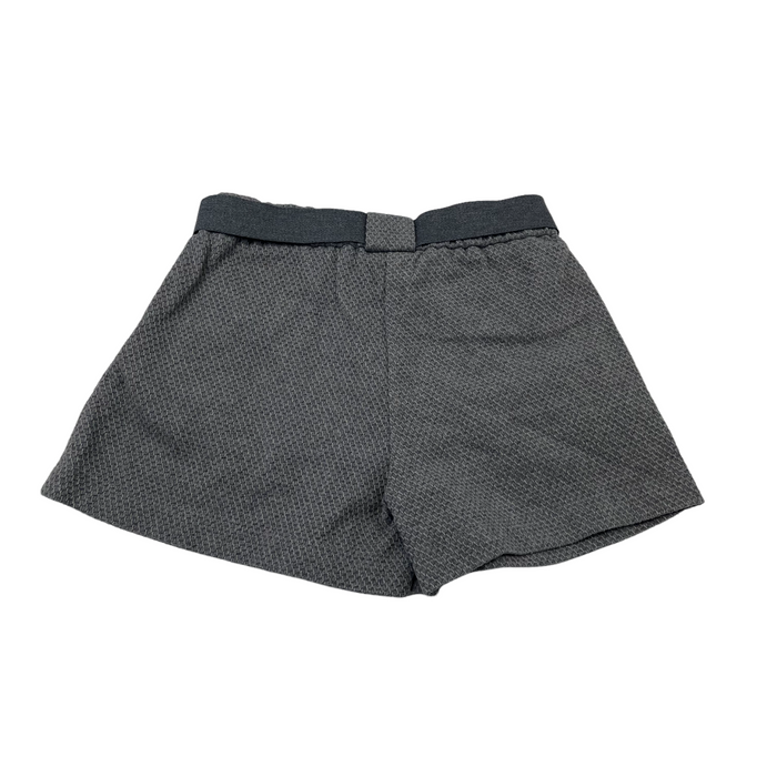 Zara 7 years kids grey with fabric belt shorts