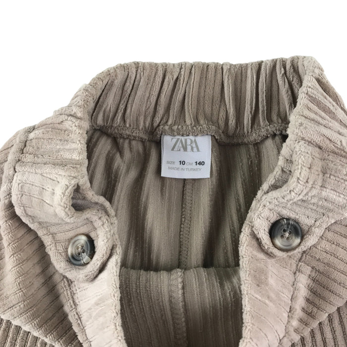 Zara 9-10 year beige ribbed trouser